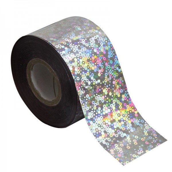 Folii de transfer, folie de unghii  Argintie cu Holograma F030